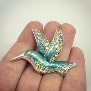 hummingbird brooch